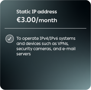 Static IP address